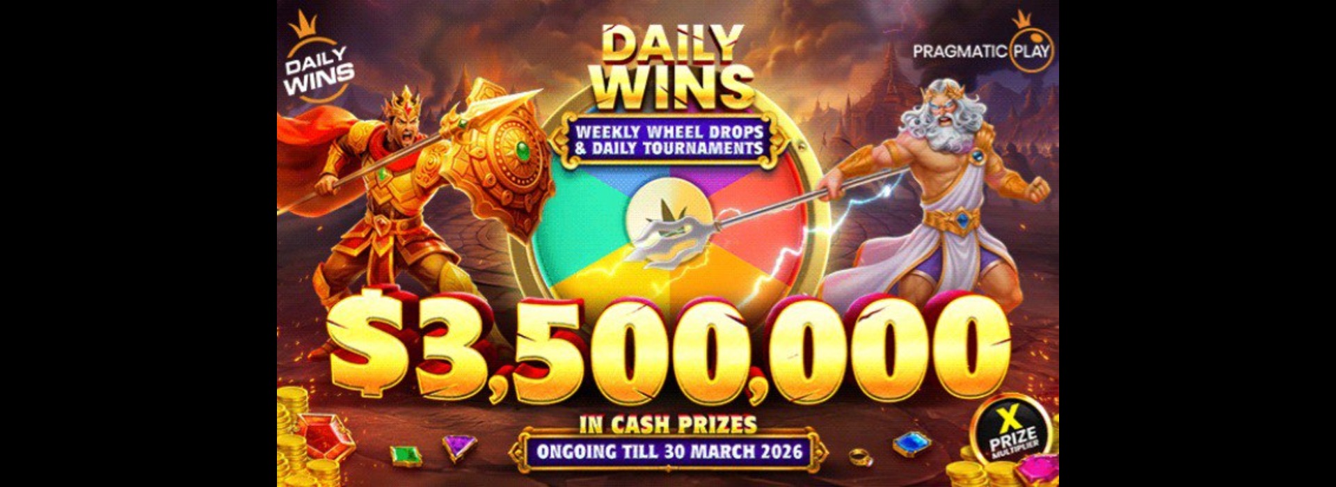 Pragmatic Play DAILY WINS SEASON 8 LEVEL 10: Daily Slots Tournaments & Weekly Wheel Drops